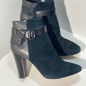 WHBM Leather Suede Booties! Worn one time!